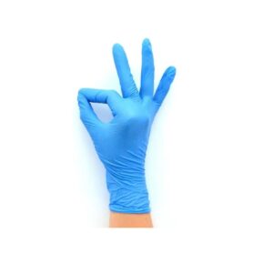 Blu S 100 pezzi guanti in nitrile senza polvere EasyCare